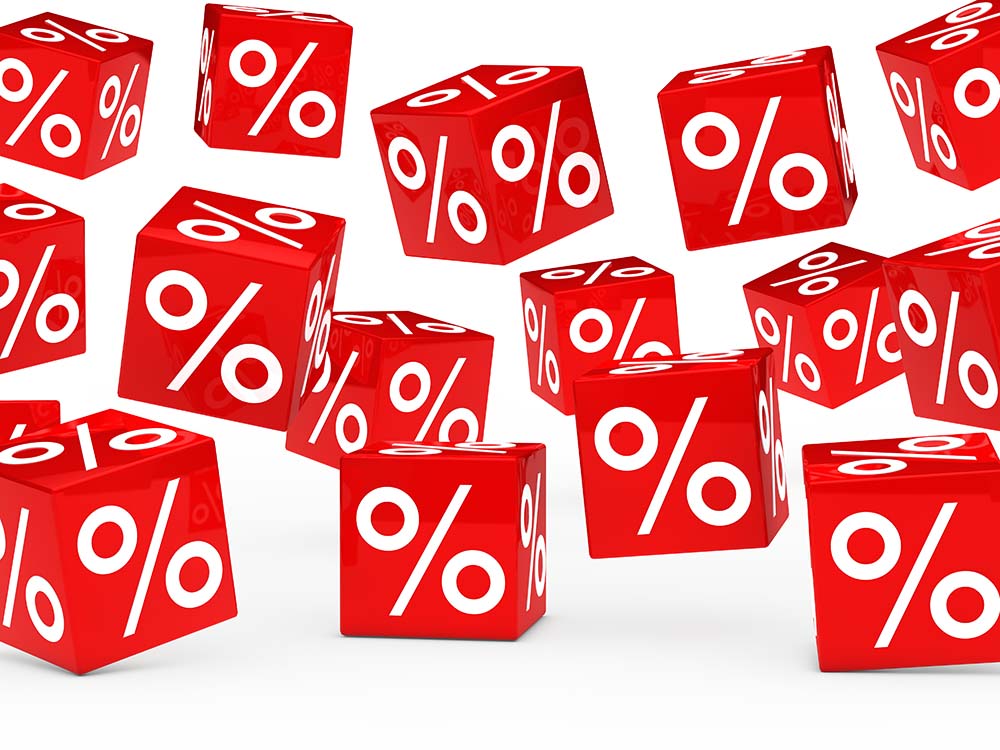 red sale percent cubes
