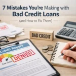 7 Mistakes You’re Making with Bad Credit Loans (and How to Fix Them)